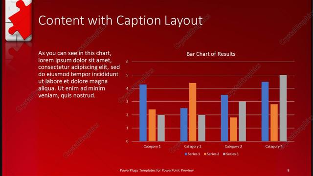 Content with Caption presentation slide layout
