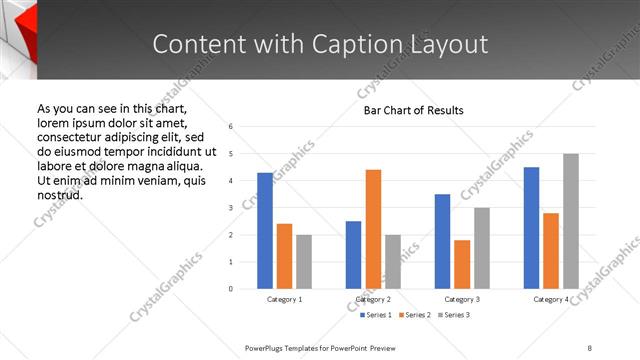Content with Caption presentation slide layout