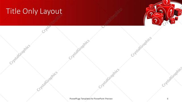 Title Only presentation slide layout