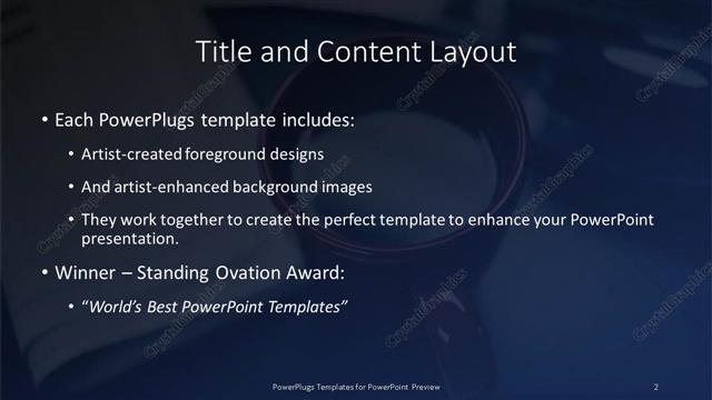 Title and Content presentation slide layout