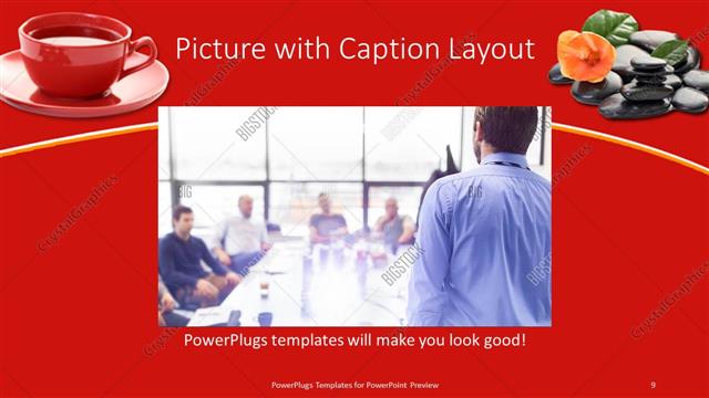 Picture with Caption presentation slide layout