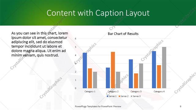 Content with Caption presentation slide layout