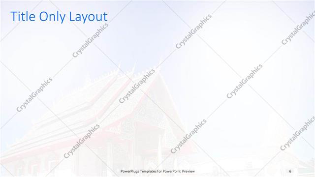 Title Only presentation slide layout