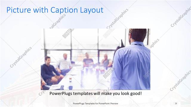 Picture with Caption presentation slide layout