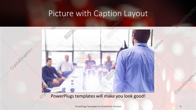 Picture with Caption presentation slide layout