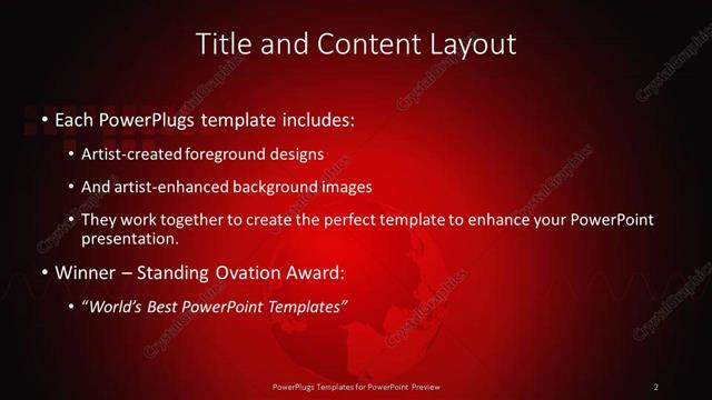 Title and Content presentation slide layout