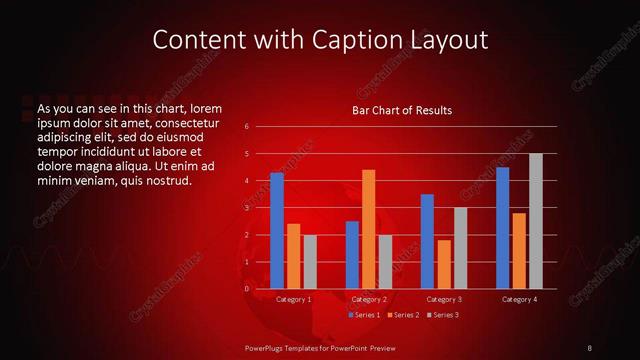 Content with Caption presentation slide layout