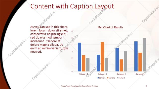 Content with Caption presentation slide layout