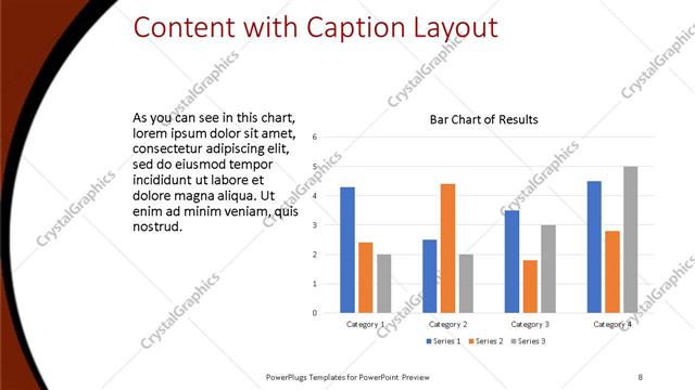 Content with Caption presentation slide layout