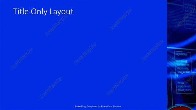 Title Only presentation slide layout