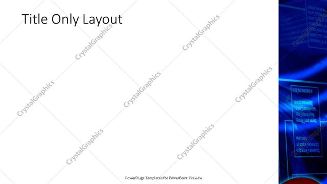 Title Only presentation slide layout