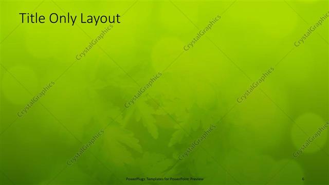 Title Only presentation slide layout