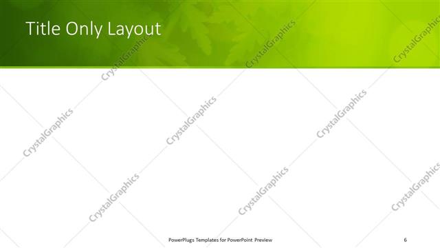 Title Only presentation slide layout