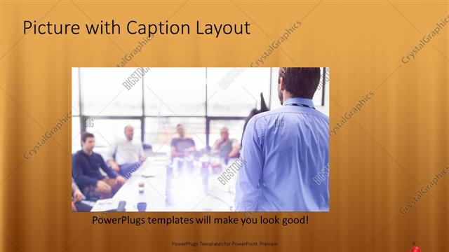 Picture with Caption presentation slide layout