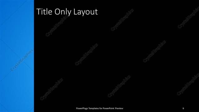 Title Only presentation slide layout