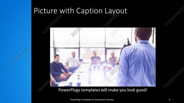 Picture with Caption presentation slide layout