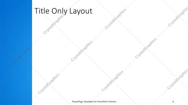 Title Only presentation slide layout