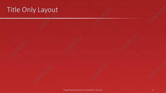 Title Only presentation slide layout