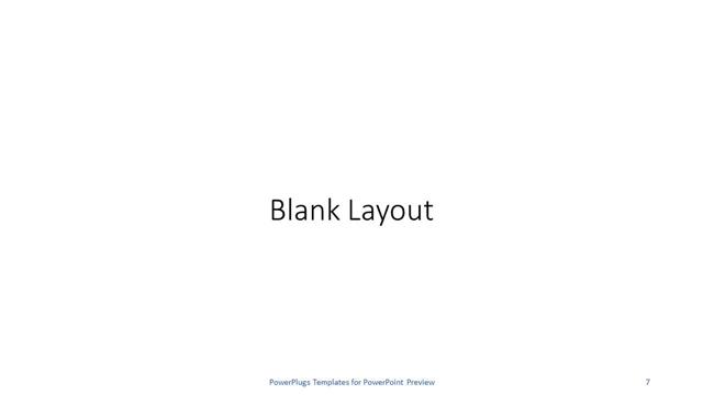 Blank presentation slide layout