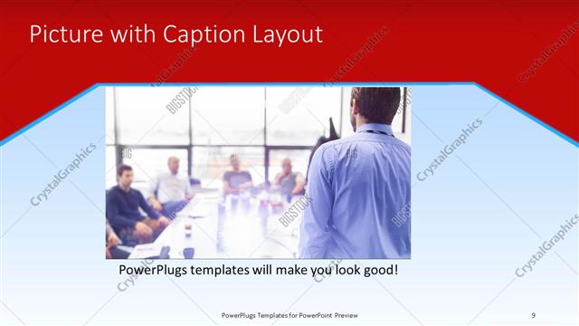 Picture with Caption presentation slide layout
