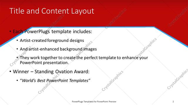 Title and Content presentation slide layout