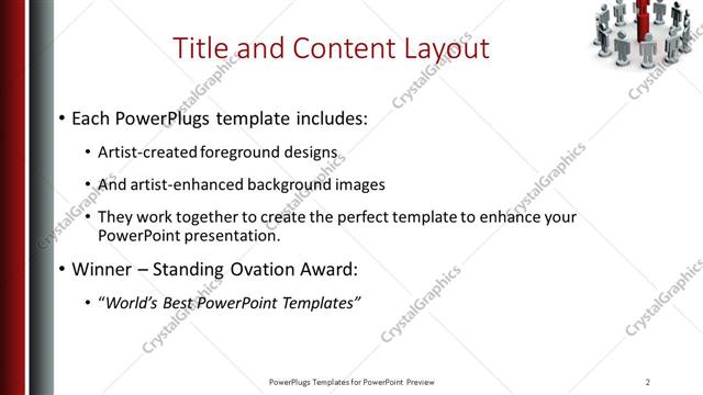 Title and Content presentation slide layout