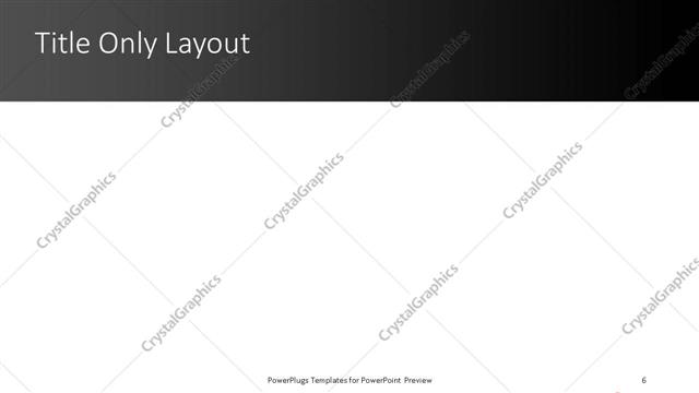 Title Only presentation slide layout