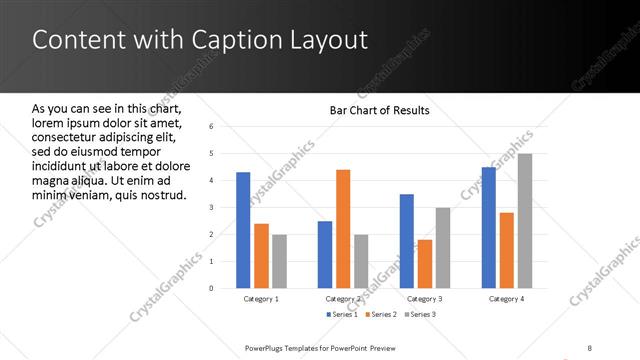 Content with Caption presentation slide layout