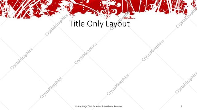 Title Only presentation slide layout