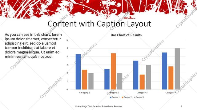 Content with Caption presentation slide layout