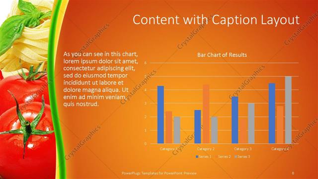 Content with Caption presentation slide layout