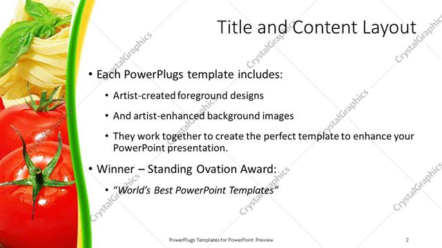 Title and Content presentation slide layout