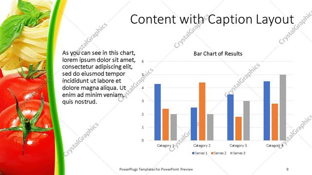 Content with Caption presentation slide layout