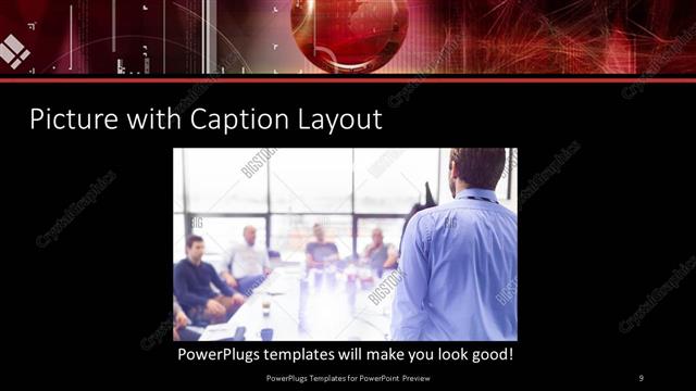Picture with Caption presentation slide layout