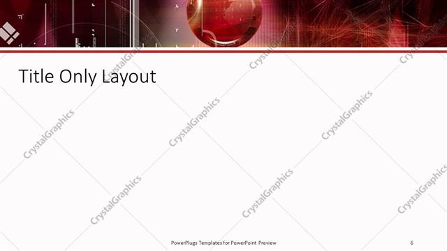 Title Only presentation slide layout