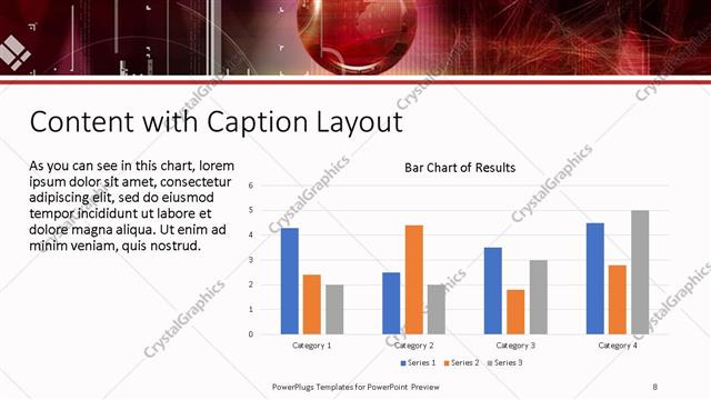 Content with Caption presentation slide layout
