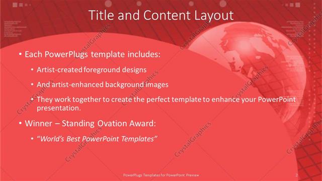 Title and Content presentation slide layout