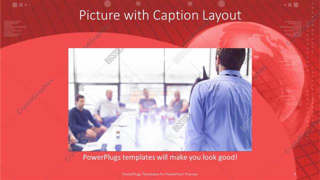 Picture with Caption presentation slide layout