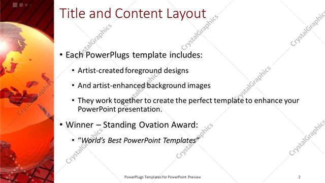 Title and Content presentation slide layout