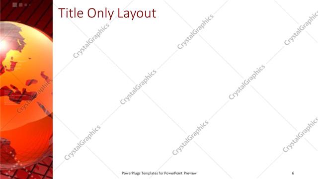 Title Only presentation slide layout