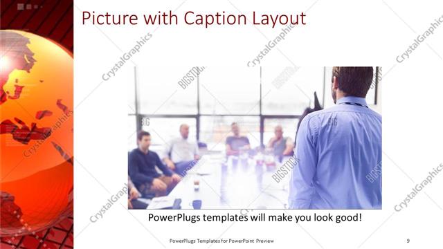 Picture with Caption presentation slide layout