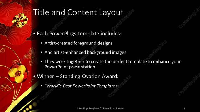 Title and Content presentation slide layout