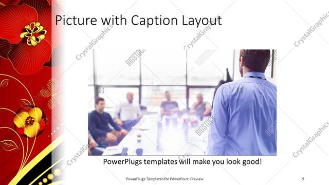 Picture with Caption presentation slide layout