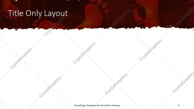 Title Only presentation slide layout