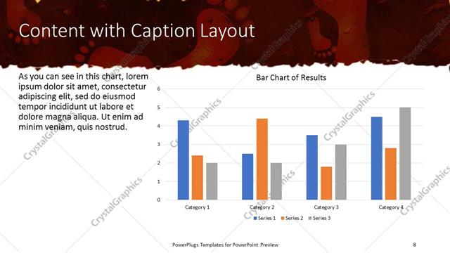 Content with Caption presentation slide layout