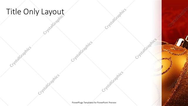 Title Only presentation slide layout