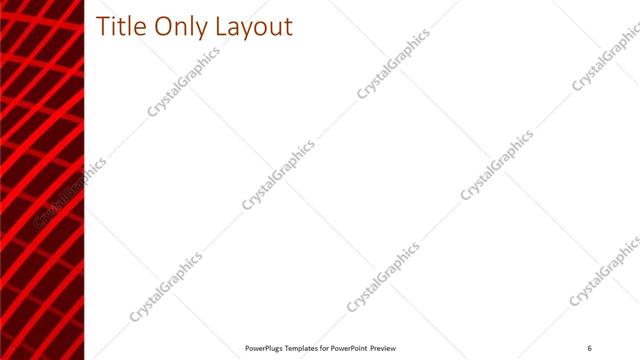 Title Only presentation slide layout