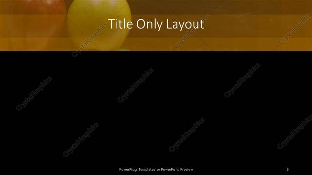 Title Only presentation slide layout