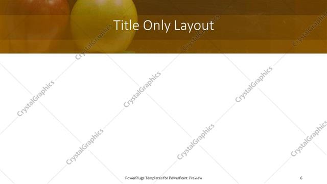 Title Only presentation slide layout