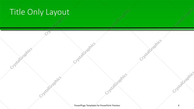 Title Only presentation slide layout